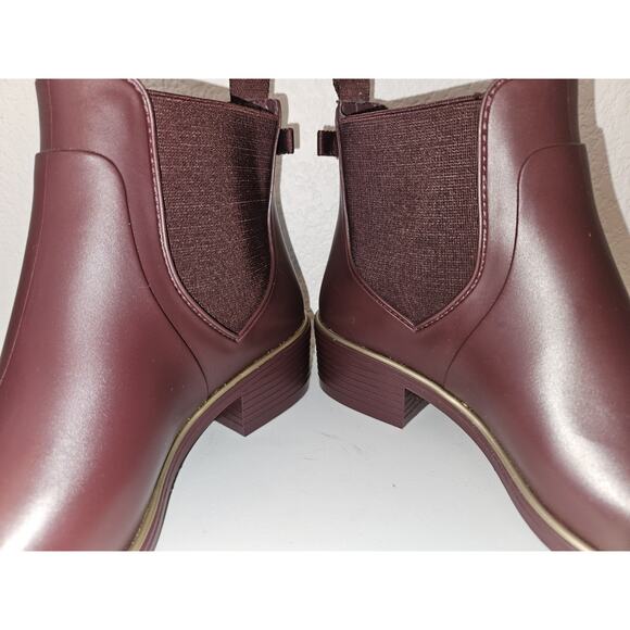 KATE SPADE Solstice Rain Boots in Cherrywood Size 8 EUC - Picture 6 of 11